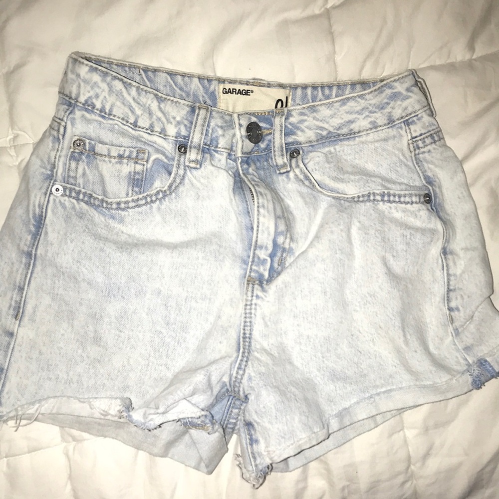 garage denim shorts